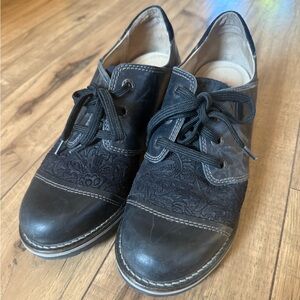 Dromedaris Women's Kalista Leather & Printed Suede Lace-Up Shoes 41